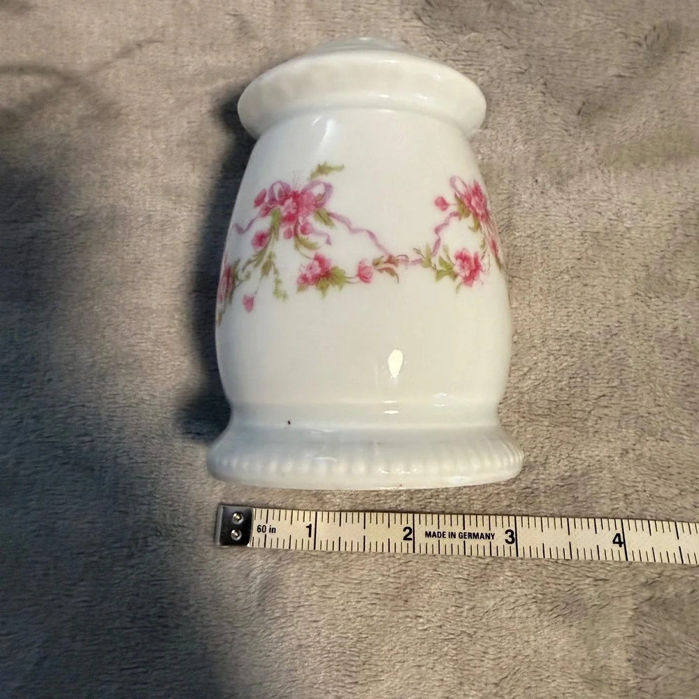 Vintage Floral Porcelain Potpourri Jar Cottagecore Vanity Decor‎